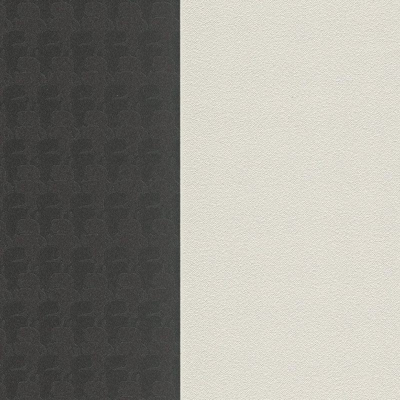 Strīpainas dizaina tapetes Karl LAGERFELD, melnbaltas, 1343162 AS Creation