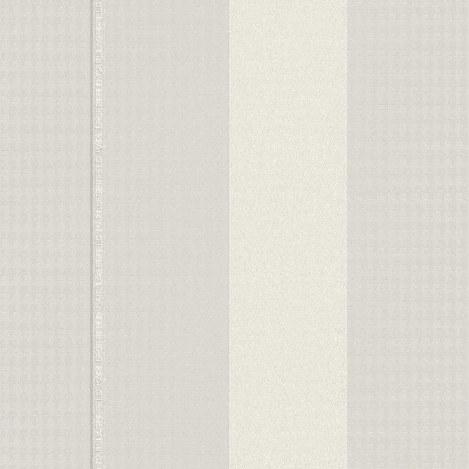 Strīpainas dizaina tapetes Karl LAGERFELD pelēkā krāsā - 1343164 AS Creation