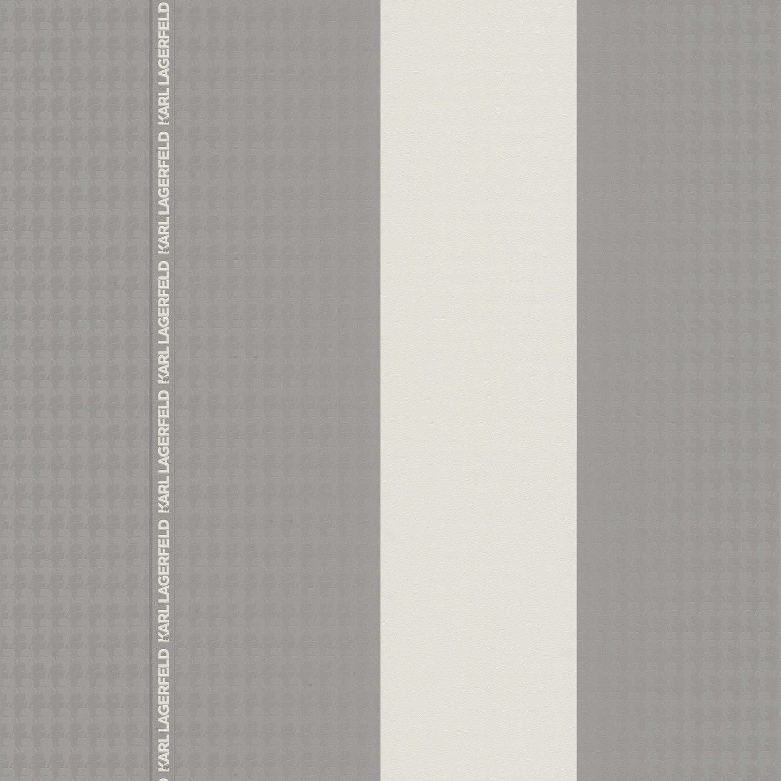 Strīpainas tapetes Karl LAGERFELD tumši pelēkā krāsā, 1343165 AS Creation