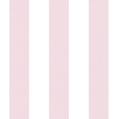Dryžuoti tapetai vaikų darželiui švelniai rožinės spalvos 1351052 Be PVC
