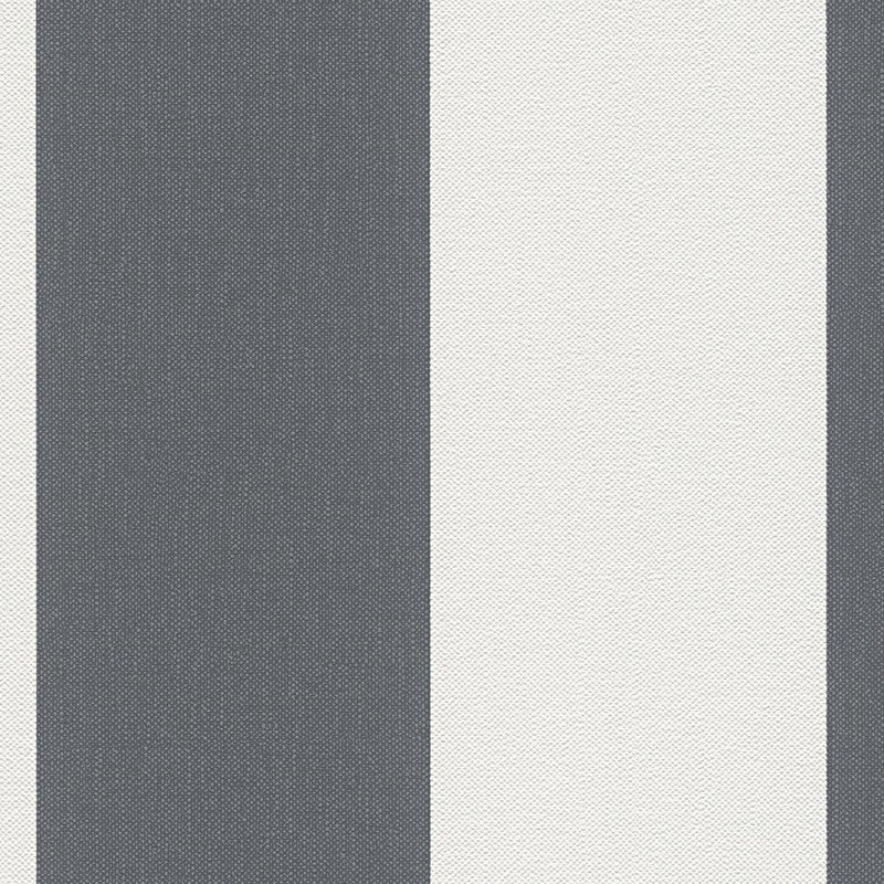 Svītrainas tapetes ar lina struktūru - pelēka, balta 535552 AS Creation