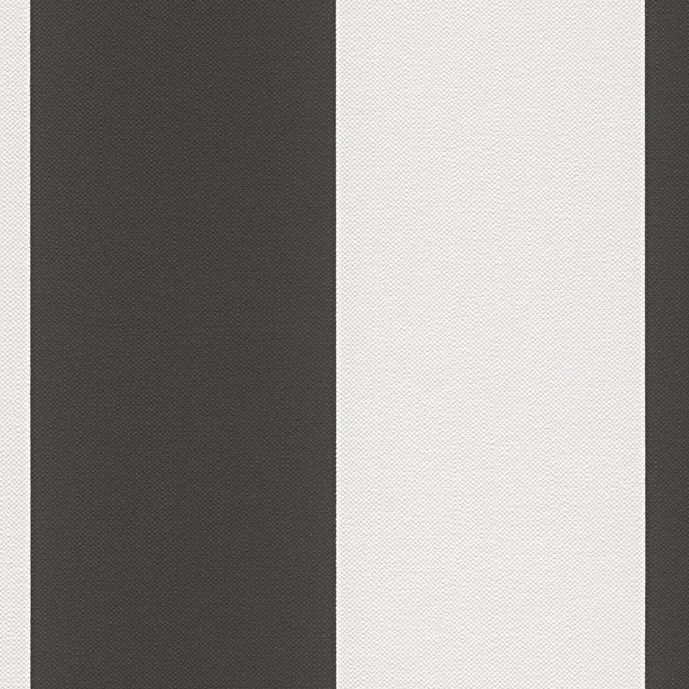 Svītrainas tapetes melnā un baltā krāsā, 334213 AS Creation