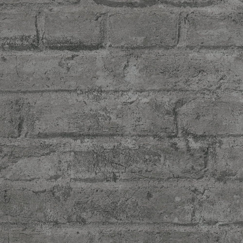 Tapetes ar akmens rakstu industriālā dizainā pelēkā krāsā, 1341204 AS Creation