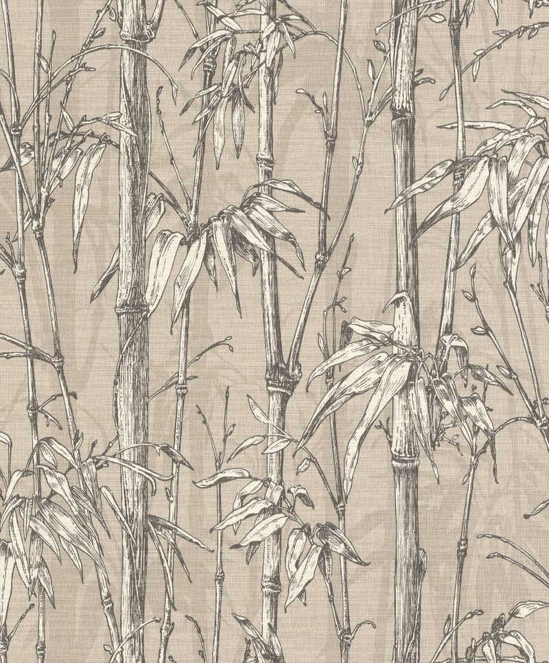 Tapetes ar bambusu bēšos toņos, 1662775 RASCH