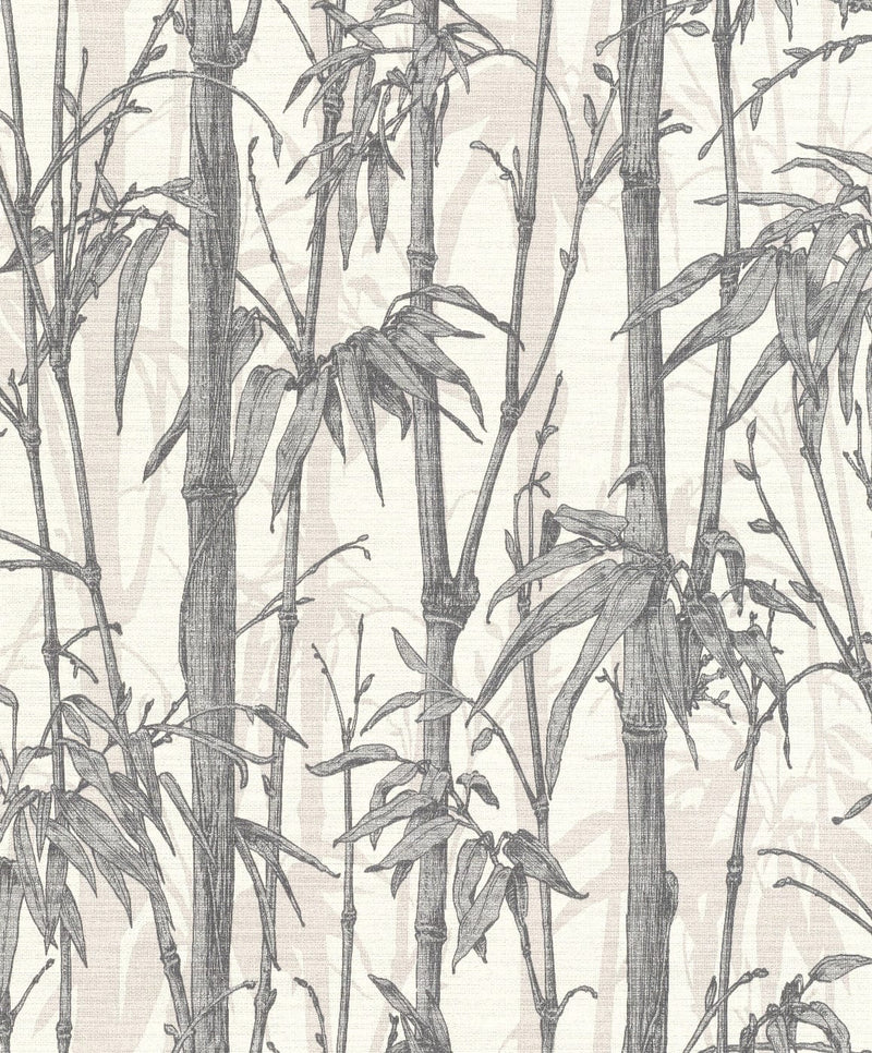 Tapetes ar bambusu pelēkos toņos, 1662736 RASCH