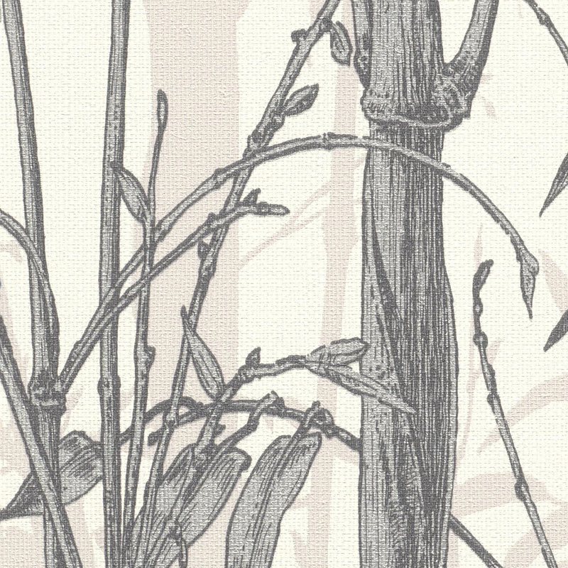 Tapetes ar bambusu pelēkos toņos, 1662736 RASCH