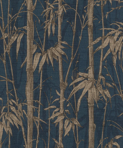 Tapetes ar bambusu tumši zilos toņos, 1663034 RASCH