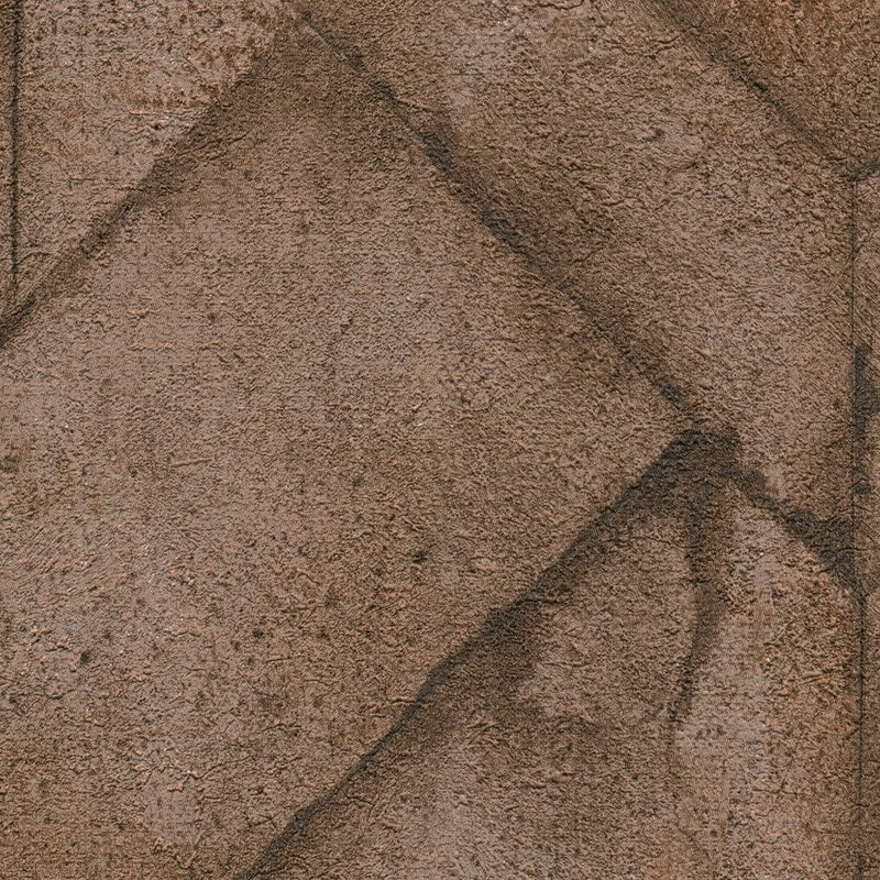Tapetes ar ģeometrisko dizainu brūnā krāsā, 1341103 AS Creation