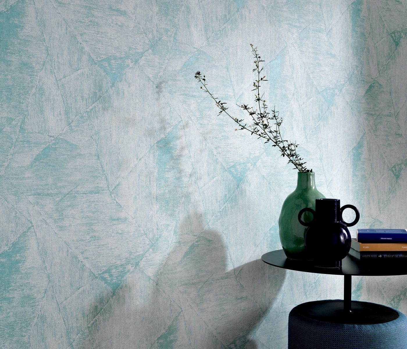 Tapetes ar ģeometrisko rakstu tumši zilā krāsā - 3737356 Erismann