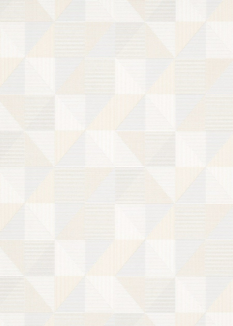 Tapetes ar ģeometrisku rakstu krēmkrāsā, 1023214 Erismann