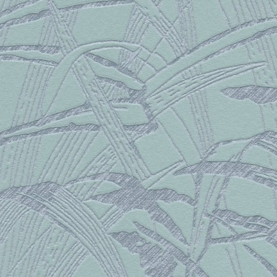 Tapetes ar lapām, metālisks dekors - zila, metālika krāsā, 1361724 AS Creation