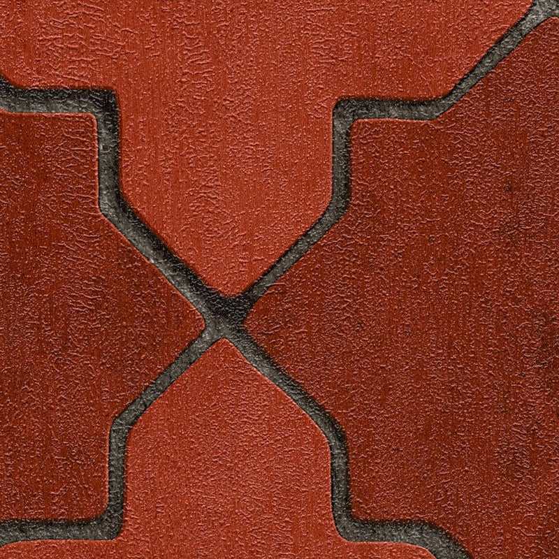 Tapetes ar marokas stila ornamentu sarkanā krāsā 1332703