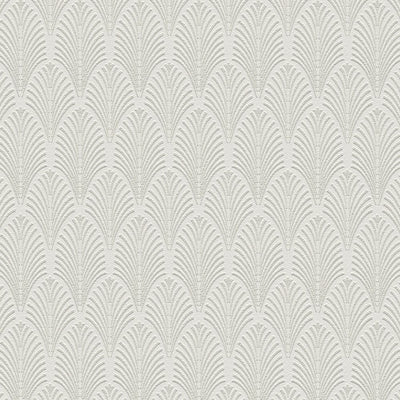 Tapetes ar metālisku dizainu Art Deco stilā, balta, sudraba, 374841 AS Creation