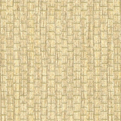 Tapetes ar rafijas zīmējumu - dzeltenā krāsā, 1362113 AS Creation