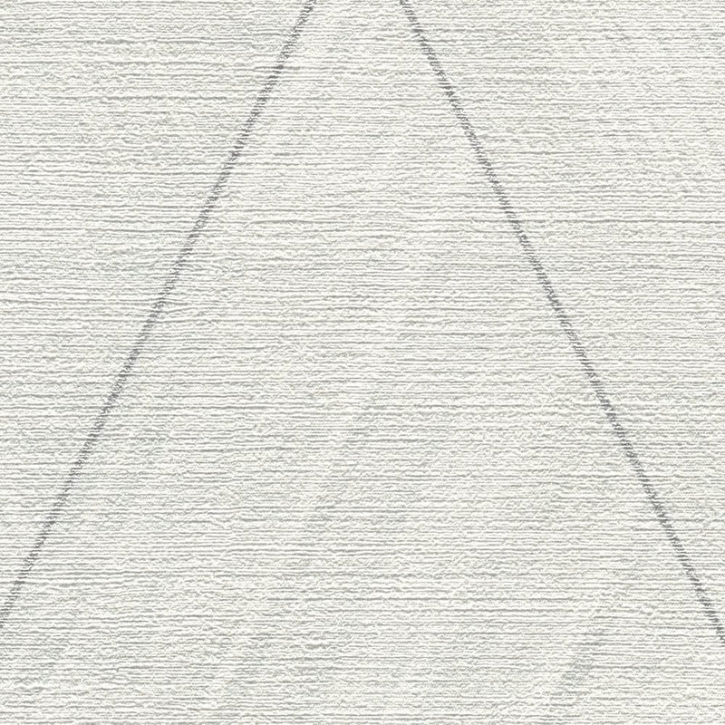 Tapetes ar rombveida rakstu, un tekstila imitāciju baltā krāsā, 1366223 AS Creation
