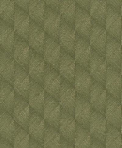Tapetes ar smalku, bambusam līdzīgu tekstūru zaļā krāsā, RASCH 2477505 RASCH