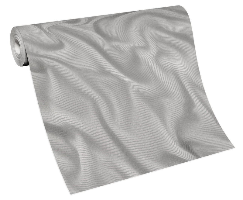 Tapetes ar sudraba viļņiem un 3D efektu, spīdīga virsma, 3707166 Erismann