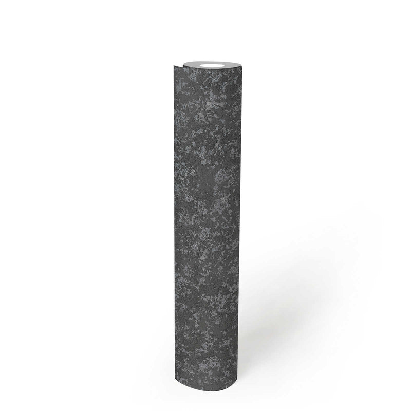 Tapetes ar teksturētu ģipša faktūru –  melnā krāsā Tapetenshop.lv