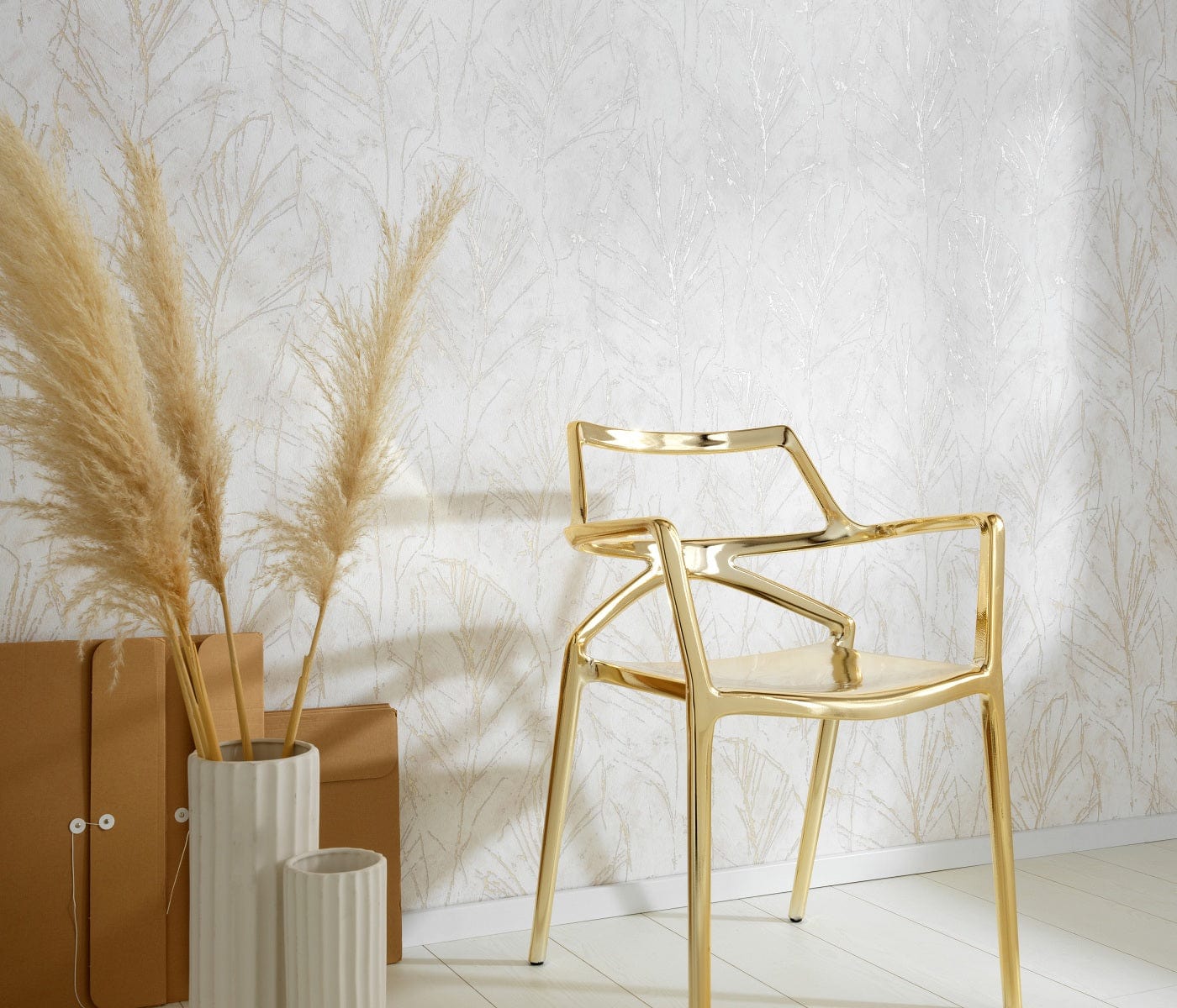 Tapetes ar vieglu dabas dizainu, krēmkrāsā - 3737646 Erismann