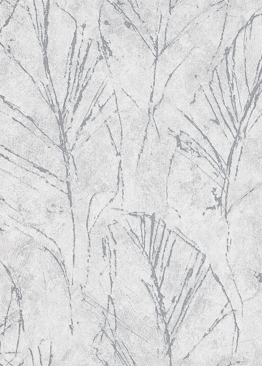 Tapetes ar vieglu dabas dizainu, tumši pelēkā krāsā - 3737656 Erismann