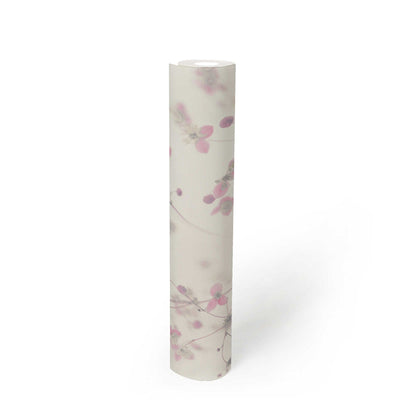 Tapetes ar ziediem Cottage Core dizains - rozā toņos, 1364300 AS Creation