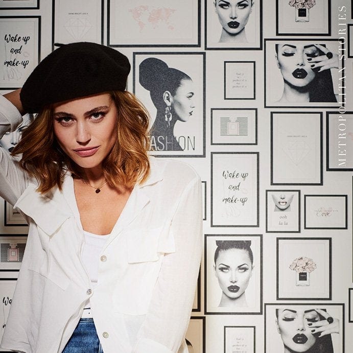 Tapetes ar Modes dizainu - melna, balta, pelēka, rozā AS 369181 AS Creation