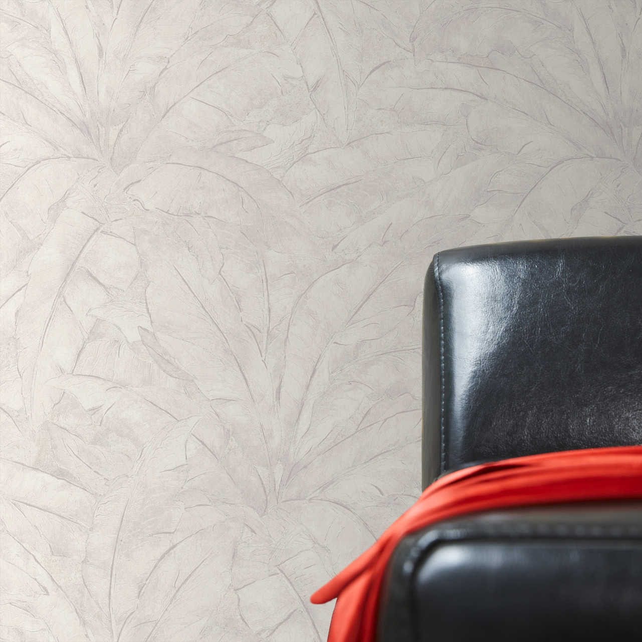 Gaiši pelēkas džungļu tapetes ar sudraba akcentu AS 369274 AS Creation