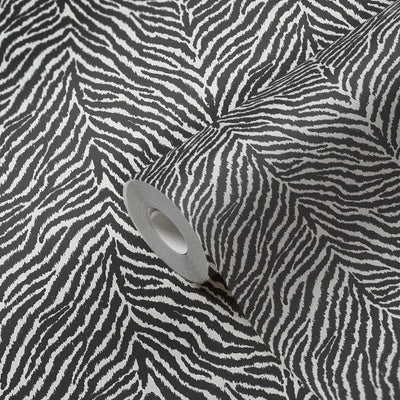 Tapetes zebras rakstu - melns ar baltu, AS 371201 AS Creation