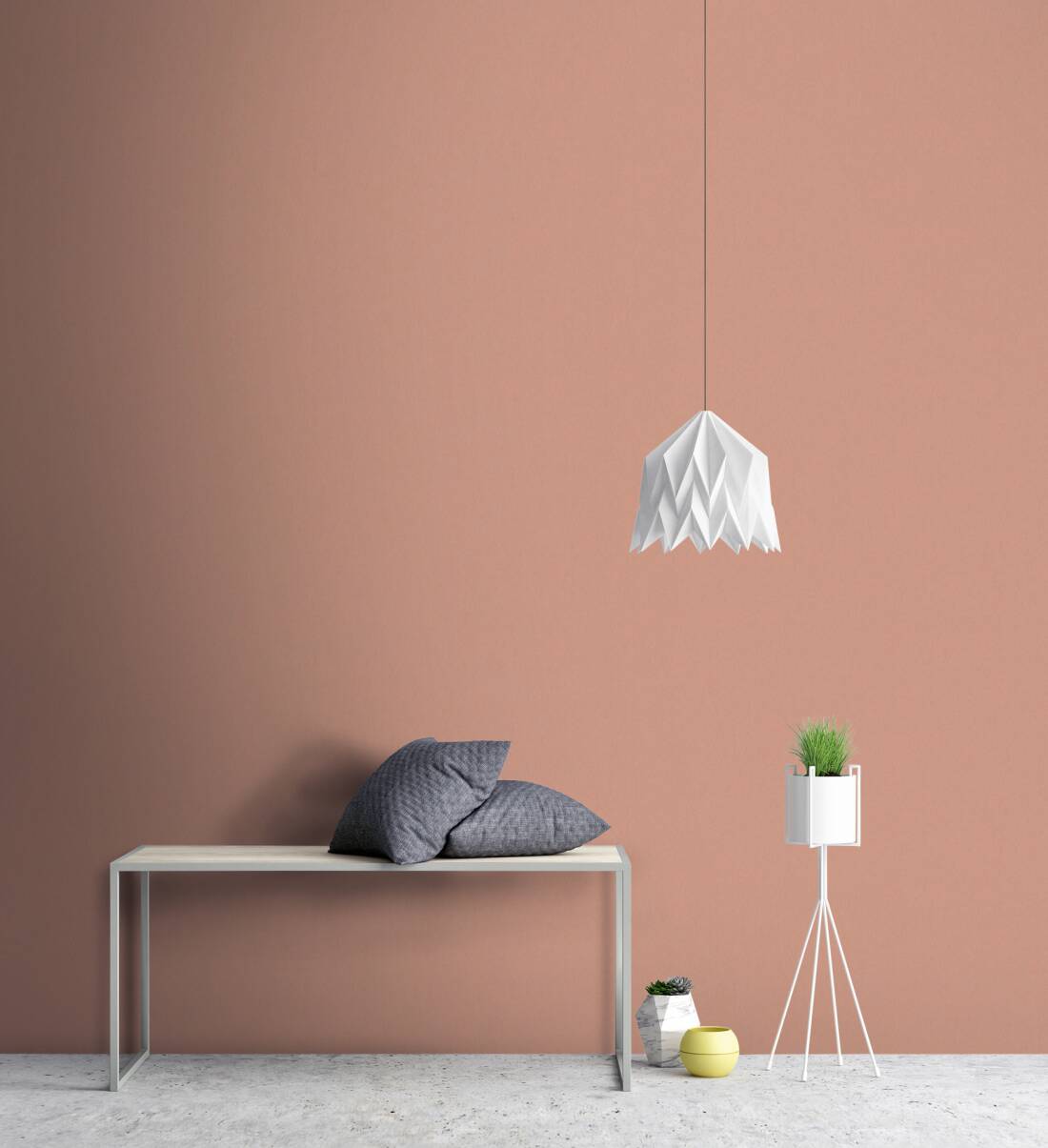 Vienkrāsainas tapetes Karl LAGERFELD oranžā krāsā - 1343771 AS Creation