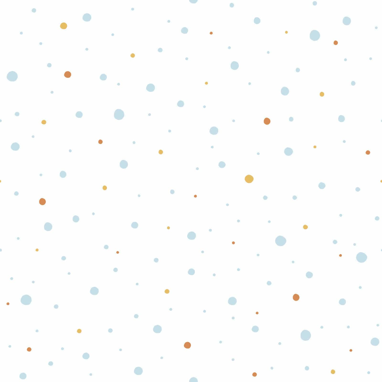 Tapetes bērnu istabai ar punktiem zilos toņos, 381162, Bez PVC 🌿 AS Creation