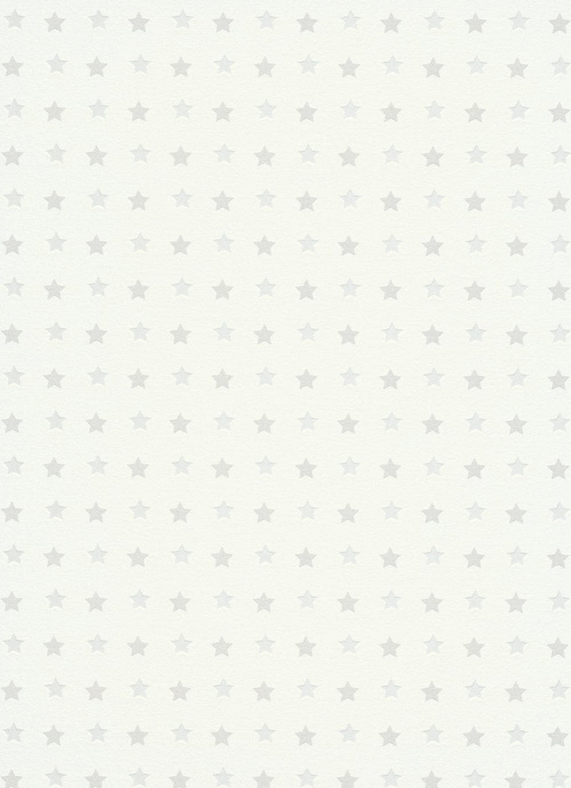 Tapetes bērnu istabai ar zvaigznītēm baltā krāsā, 2040201 Erismann