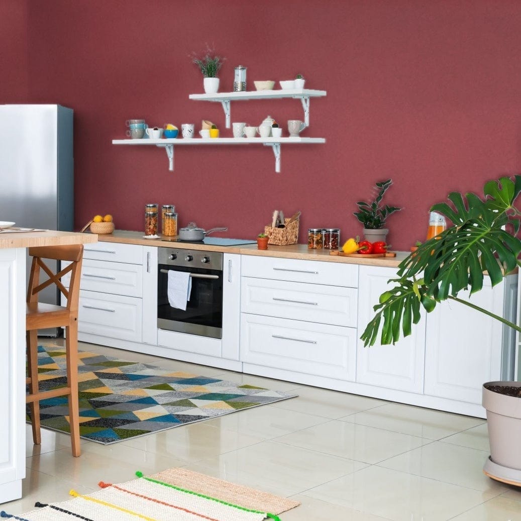 Tapetes ar sarkana betona imitāciju AS Creation 378653 AS Creation