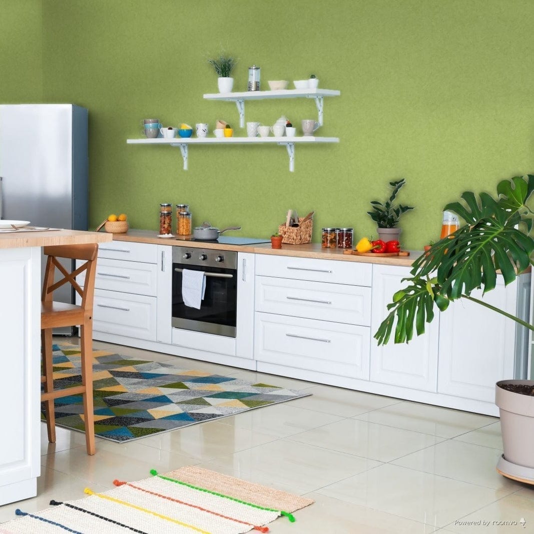 Tapetes ar zaļa betona imitāciju  AS Creation 378658 AS Creation