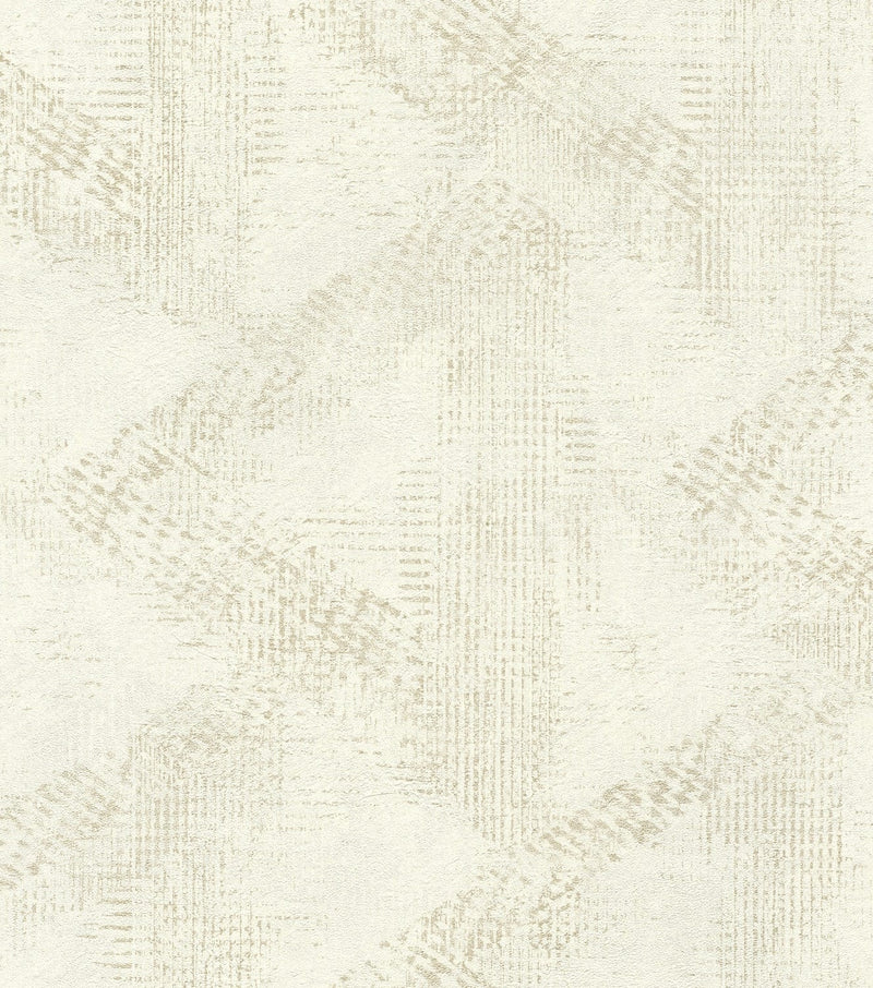 Tapetes RASCH Vidusjūras stilā, baltā un zeltā krāsā, 1456040 RASCH