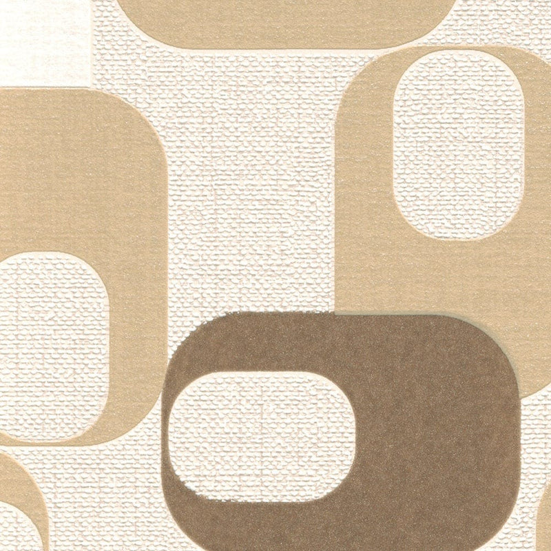 Tapetes retro stilā ar grafisku rakstu bēšos toņos, 1022502 Erismann