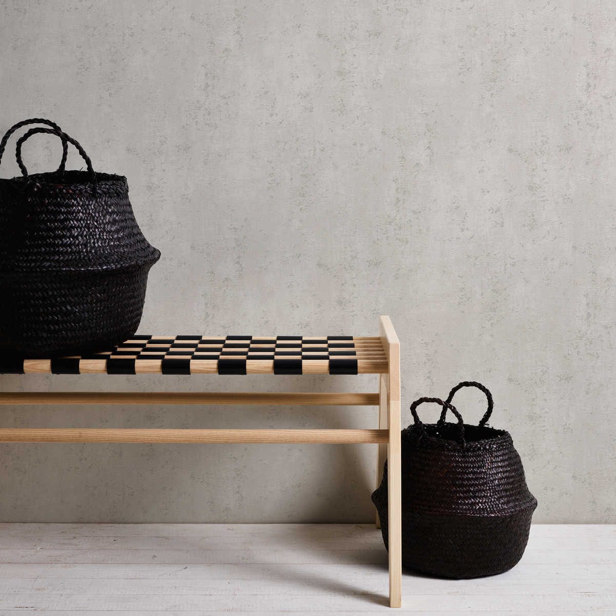 Teksturētas tapetes ar apmetuma izskatu, bēšas AS 381954  Tapetenshop.lv