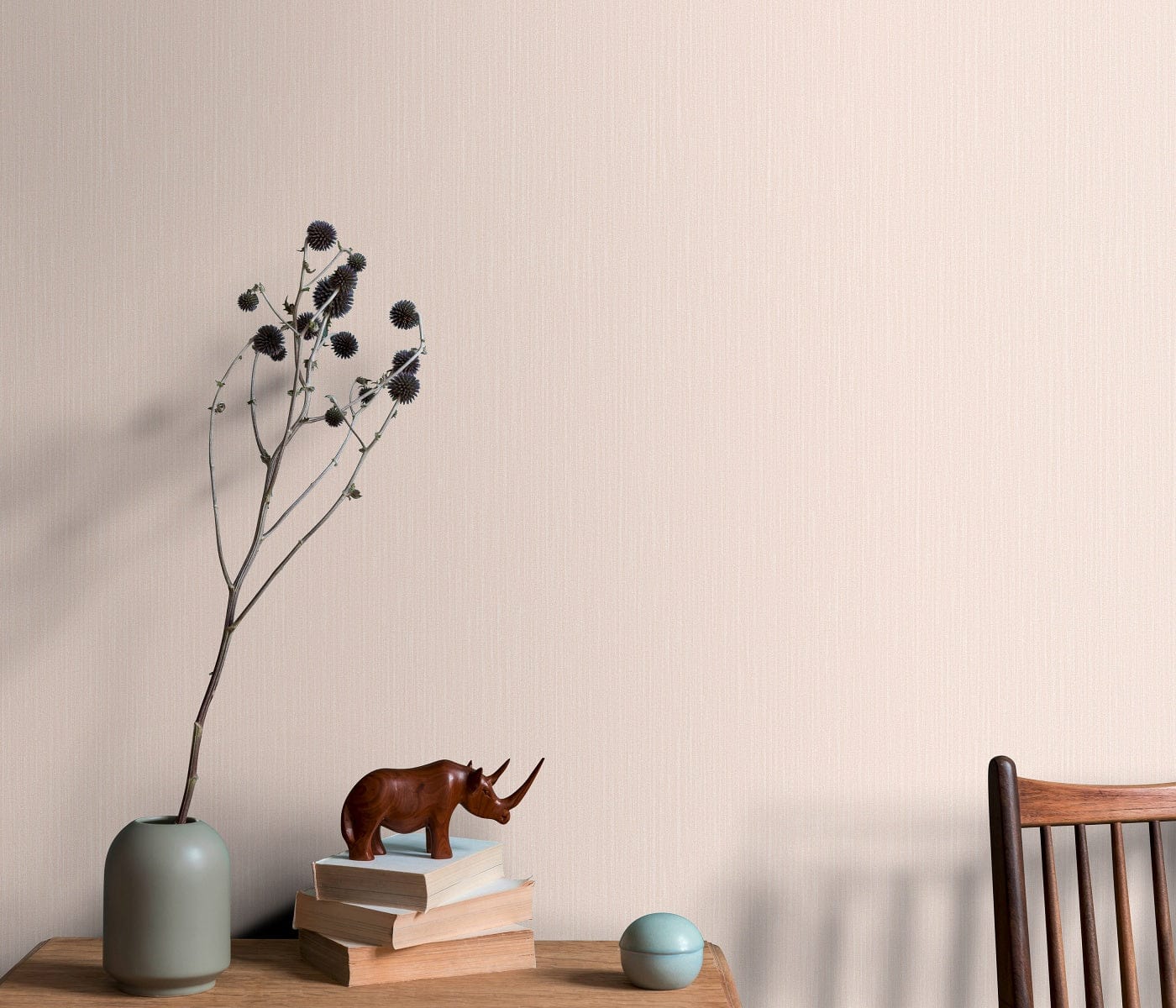 Vienkrāsainas tapetes gaiši rozā krāsā ar spīdīgu virsmu - 3702421 Erismann